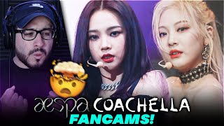 LIVE VOCALS  Reaction to aespa 에스파  Coachella 2022 Fancams [upl. by Delanie]