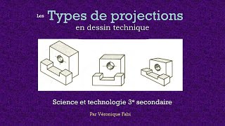 Types de projections en dessin technique ST3 [upl. by Naihtniroc]