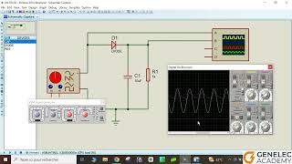 Simulation dun montage de redressement simple alternance avec et sans filtrage capacitif [upl. by Aubrie712]