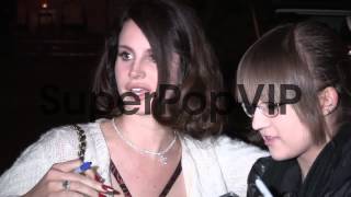 Lana Del Rey greets fans at Chateau Marmont in West Holly [upl. by Odnomra]