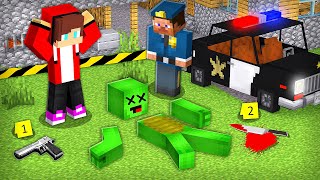 JJ and the POLICE investigate Mikeys MURDER in Minecraft Challenge  Maizen [upl. by Hnahk]