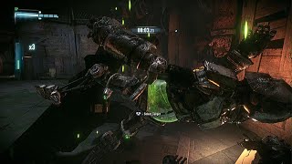 BATMAN ARKHAM KNIGHT Panessa Studios Robot Fight Riddler Trophy [upl. by Spragens]