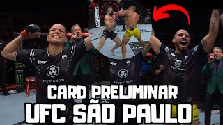 RESULTADOS UFC SÃO PAULO VITOR PETRINO NOCAUTEOU  RONDINHA DEU SHOW  CARD PRELIMINAR [upl. by Tteragram]