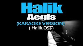 HALIK  Aegis KARAOKE VERSION Halik OST [upl. by Manolo]