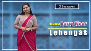 Party Wear Lehengas  She Needs Saree World [upl. by Nagiam]