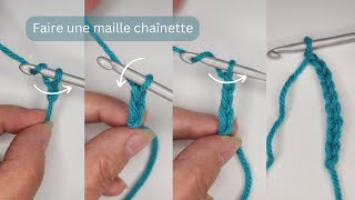 Comment faire une maille chaînette au crochet [upl. by Flanders]