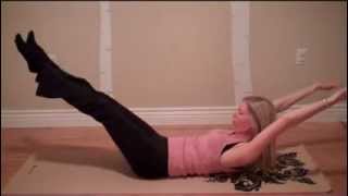 Pilates Mat Double Leg Stretch [upl. by Heilman]