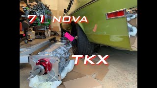 1971 Nova  TKX prep  Flywheel  Clutch  Transmission arrival [upl. by Latrell]