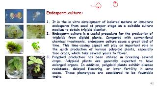 Plant Endosperm culture [upl. by Halivah]