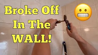 How To Remove A Broken Shower Arm  Shower Head Arm Stuck In The Wall  Ultra Plumbing [upl. by Clevey]