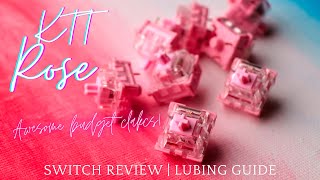 KTT Rose Linear Switch Review and Lubing Guide  Awesome budget clacks [upl. by Staci]