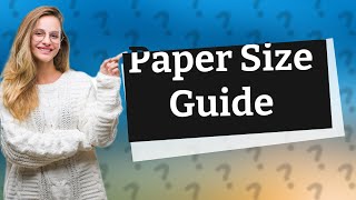 What is A4 and A5 paper size [upl. by Winebaum]