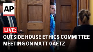 LIVE Outside House Ethics Committee meeting on Matt Gaetz investigation [upl. by Raseda406]