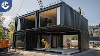 Building a 2Floor Shipping Container Home with a Terrace Start to Finish mlgkontejneri3283‬ [upl. by Soph852]