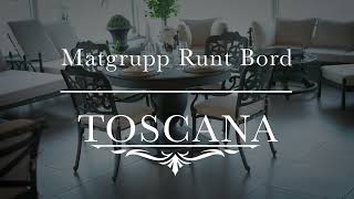 Matgrupp Utomhus Runt Bord 4 Stolar Aluminum  Toscana [upl. by Marisa]