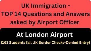 Uk Airport questions and Answers  161 Students deported from UK Airport [upl. by Ecinahs]