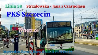 WNĘTRZE Linia 58 Szczecin Strzałowska  Jana z Czarnolasu MercedesBenz Citaro O530 II FL 10779 [upl. by Simmie]