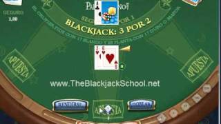 Aprender Blackjack Seguro en una partida de Blackjack [upl. by Jefferey]