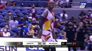 Shabazz hits goahead layup after own missed FT  PBA Governors Cup 2021 [upl. by Troy]