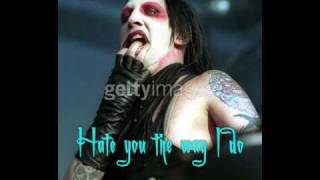 ParaNoir  Marilyn Manson Lyrics Video w pic [upl. by Jennie862]