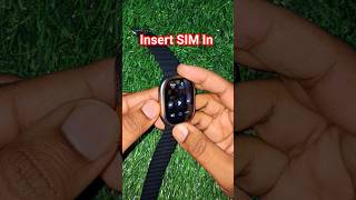 How To Insert Sim In MT78 Ultra Smartwatch  MT78 Ultra Sim Card Insert smartwatchclub shorts [upl. by Annawyt]