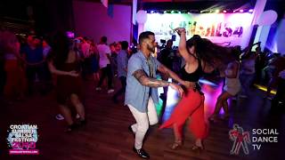 Ernesto Bulnes amp Danai  Salsa social dancing  Croatian Summer Salsa Festival Rovinj 2018 [upl. by Enyrhtac]