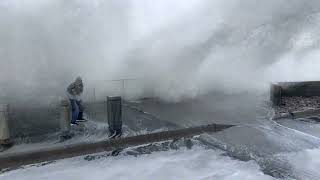 Tonga Tsunami hits California Coast in Pacifica Tsunami CaliforniaTsunami [upl. by Siravaj]