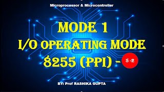 Mode 1 of 8255 PPI  Input Output Handshaking Mode 1  8255 PPI Mode of Operation  Part  52 [upl. by Walther]