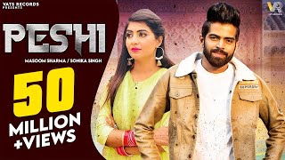 PESHI Official Video Masoom Sharma  Manisha Sharma  Sonika Singh  New Haryanvi Songs 2023 [upl. by Fish]