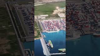 An arial shot of Lagos Nigeria Lekki deep sea port paulukpabioblog [upl. by Annavahs132]