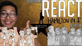 JULIUS REACTS Hamilton in 7 Minutes  Animatic Ziksua [upl. by Thea645]