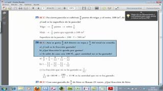 Problemas fracciones Parcela trigo maíz Matemáticas 4º ESO AINTE Ezequiel Fernández Flores [upl. by Harlene]