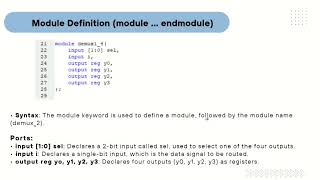 14 Demux code in verilog [upl. by Arjan974]