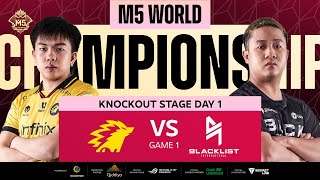 ENG M5 Knockouts Day 1 ONIC vs BLCK Game 1 [upl. by Kean]