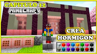 ¿Como Hacer Hormigon CEMENTO en MINECRAFT 121  SERIE 100 SURVIVAL  CAPITULO 12 [upl. by Hoover832]