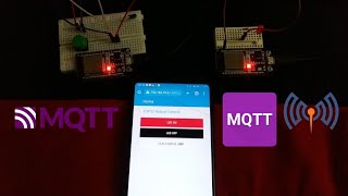 Demo ESP32 MQTT Publish Subscribe with Arduino IDE  Control Outputs [upl. by Carrnan]