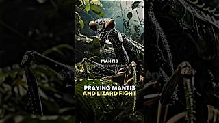 Praying Mantis And Lizard Fight joerogan prayingmantis reaction [upl. by Bittner]