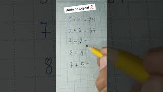 Reto de lógica elprofejeffer matematicas maths [upl. by Alessig521]