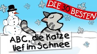 ABC Die Katze lief im Schnee  Die besten Kindergartenlieder  Kinderlieder [upl. by Markowitz]