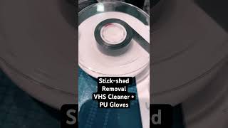 Stickyshed syndrome removal with VHS Cleaner and PU Gloves [upl. by Nitsud542]