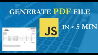 How to create PDF file in less than 5 min using Javascript [upl. by Kirkpatrick286]