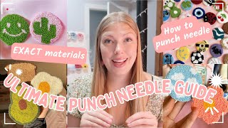 HOW TO PUNCH NEEDLE FULL GUIDE  revealing all of my secrets [upl. by Sirk]