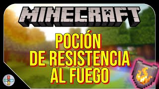 ¿CÓMO HACER una POCIÓN IGNÍFUGA en MINECRAFT  Minecraft shorts guides [upl. by Kyne]