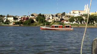 Cruce en lancha del río Negro de Viedma a Carmen de Patagones [upl. by Aihselat]