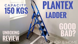 PLANTEX  BLUE 4 Step Ladder  REVIEW  UNBOXING [upl. by Sunny]