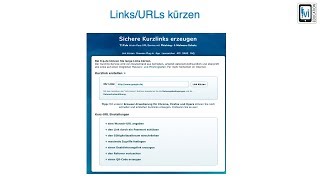 LinksURLs datensparsam kürzen [upl. by Hansiain]