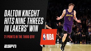 Dalton Knecht ties rookie threes record with nine on the way to 37 points  NBA [upl. by Fawnia759]