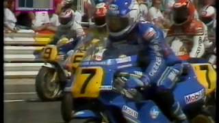 1988 French 500cc GP with Gardner Lawson Schwantz Sarron Sheene [upl. by Ahsienom]