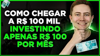 CARTEIRA DE DIVIDENDOS para investir R 100 por mês e chegar aos R 100 mil [upl. by Fayola]