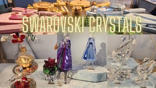 GORGEOUS SWAROVSKI CRYSTALS JEWELRY AND FIGURINES COLLECTION swarovskicrystals shopping [upl. by Nesyaj]